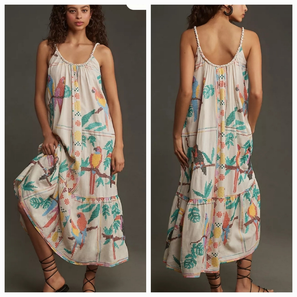 FARM Rio Multicolor Tropical Maxi Dress